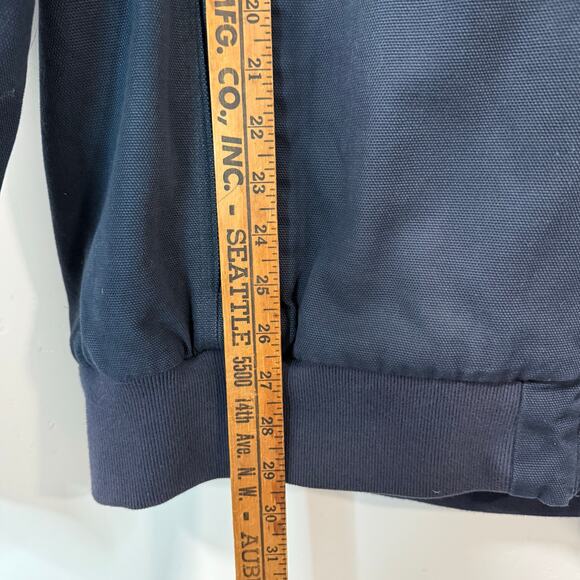 Duluth Trading Co Men's Action Flannel-Lined Jacket Parka Cotton Navy Blue Large - Picture 4 of 9